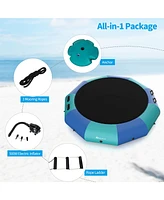 Costway 10FT Inflatable Water Bouncer Splash Padded Trampoline