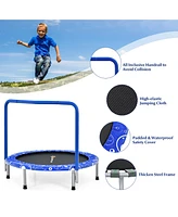36'' Kids Trampoline Rebounder W/Full Covered Handrail