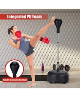Freestanding Punching Bag with Stand Boxing Gloves for Adult Kids Adjustable