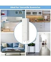 Costway Freestanding Bathroom Storage Cabinet Linen Tower Kitchen Living Room