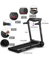 Costway 3HP Folding Electric Treadmill Running Machine w/ Speaker