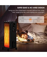 Costway 1500W Oil-Filled Heater Portable Radiator Space