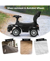 Costway 3 1 Ride on Push Car Toddler Stroller Sliding w/Music