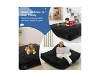 Slickblue 57 x 57 Inch Crash Pad Sensory Mat with Foam Blocks and Washable Velvet Cover