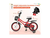 Slickblue 16 Inch Kids Bike with Removable Training Wheels