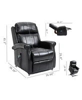 Mondawe Faux Leather Indoor Elderly Power Lift Recliner Chair Intelligent Control