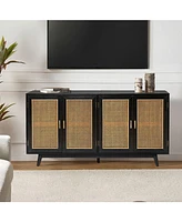 Hulala Home Byblis Rattan Tv Stand for TVs up to 65"
