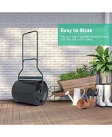 Lawn Roller with U-Shaped Handle for Garden Backyard