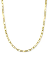 Giani Bernini Diamond-Cut Paperclip Chain 18" Sterling Silver or 18k Gold-plated Silver; Created for Macy's