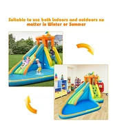 Slickblue Inflatable Water Slide Kids Bounce House with 740W Blower