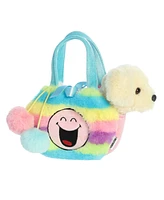 Aurora Small Fancy Pals Rainbow Smileyworld Vibrant Plush Toy Brown 9"