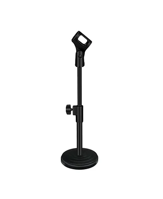 5 Core 3n1 Mic Stand Desk Adjustable Table Microphone Stands w Phone Holder Mic Clip