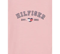 Tommy Hilfiger Toddler and Little Girls Ruffle-Hem Logo Tunic & Logo-Print Leggings, 2 Piece Set