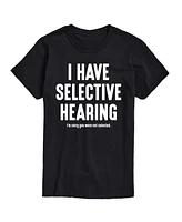 Hybrid Apparel Selective Hearing Men's Short Sleeve Tee