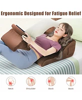 Inolait Bed Wedge Pillow with Tablet Pillow Stand and Side Pockets