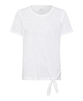 Olsen Women's 100% Organic Cotton Sequin Embellished Tee