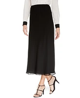 Msk Midi A-Line Skirt