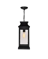 Cwi Lighting 18.25" Metal Milford 1 Light Outdoor Pendant