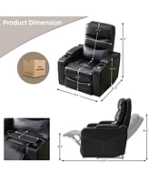 Streamdale Furniture Power reclining chair Black color