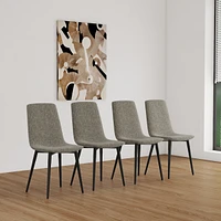 Streamdale Furniture Modern upholstered dining chairs, set of 4