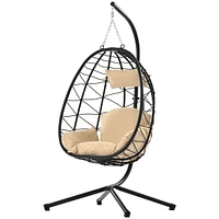 Egg Chair with Stand for Indoor and Outdoor Use