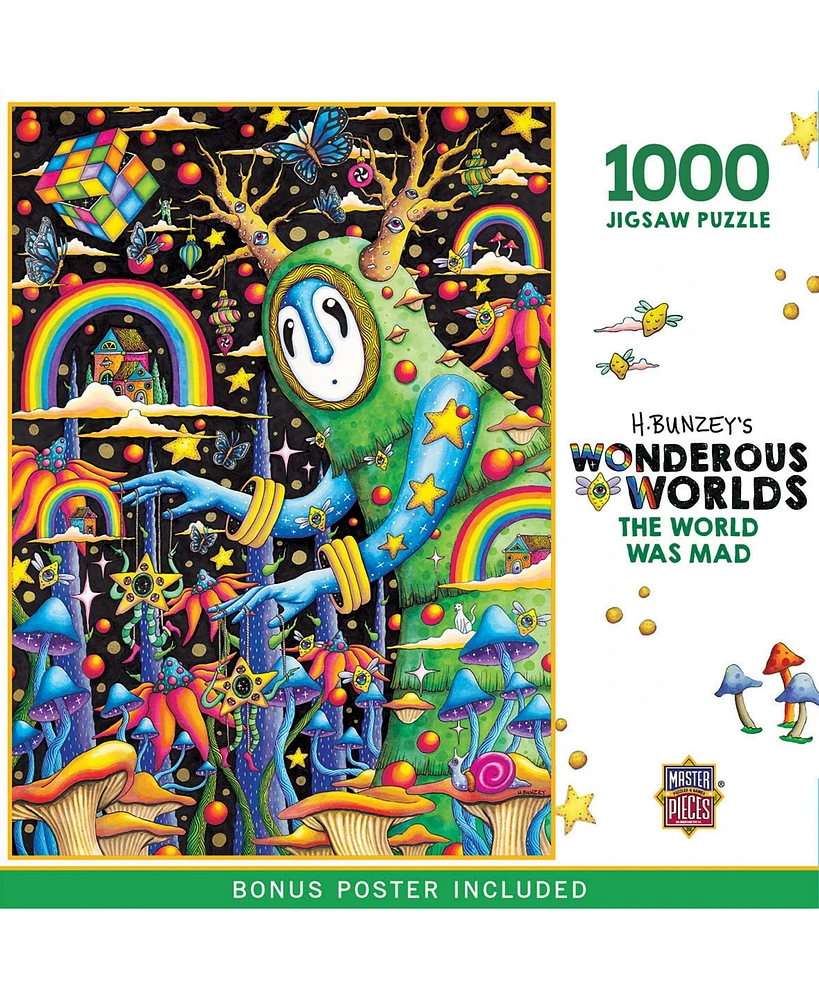 MasterPieces Puzzles MasterPieces Wonderous Worlds - The World Was Mad 1000 Piece Puzzle