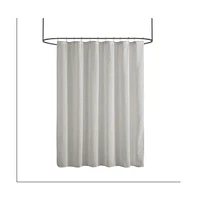 Home Outfitters Ivory Clipped Jacquard Solid Shower Curtain 72"W x 72"L, Shower Curtain for Bathrooms, Casual