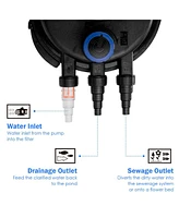 4000 Gallons Pond Pressure Bio Filter with 13W Uv Light