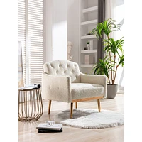 Streamdale Furniture Accent Chair, Leisure Single Sofa With Rose Feet