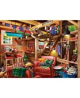 Masterpieces Man Cave Fish, Hunt, & Hibernate 1000 Piece Jigsaw Puzzle