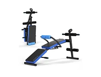 Slickblue Adjustable Sit Up Bench with Lcd Monitor