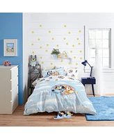 Saturday Park Bluey Rainbow the Clouds 100% Organic Cotton Queen Bed Set