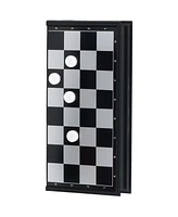 We Games Foldable Travel Magnetic Checkers Set