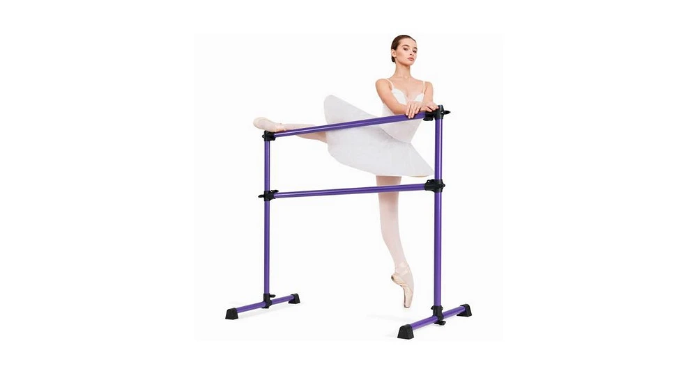 Slickblue 4ft Portable Height Adjustable Freestanding Ballet Barre