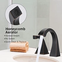 Simplie Fun 2-Handle Bathroom Sink Faucet With Drain, Oil Rubbed Bronze - Oil