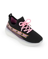 Dkny Little and Big Girls Slip On Landon Stretchy Knit Sneakers