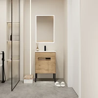 24 Inch Bathroom Vanity With Sink, Freestanding Bathroom Vanity Or Floating Is Optional Conversion