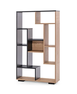 Slickblue 47-Inch Tall Bookshelf for Home Office Living Room