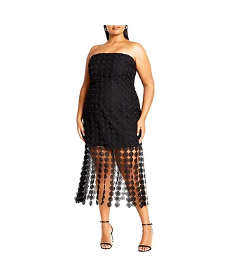 City Chic Plus Ebony Dress