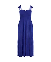 City Chic Plus Spot Sara Maxi Dress