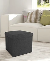 Seville Classics Foldable Storage Ottoman