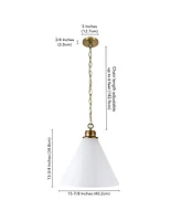 Hudson & Canal Canto 15.88" Wide Pendant with Glass Shade