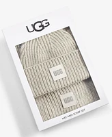 Ugg 2-Pc. Chunky Rib-Knit Beanie & Scarf Set