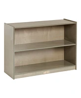 ECR4Kids 2-Shelf Mobile Storage Cabinet, Grey Wash