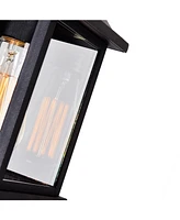 Cwi Lighting 10.2" Metal Blackbridge 1 Light Outdoor Wall Lantern