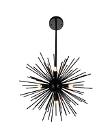 Cwi Lighting 16" Metal Savannah 6 Light Chandelier