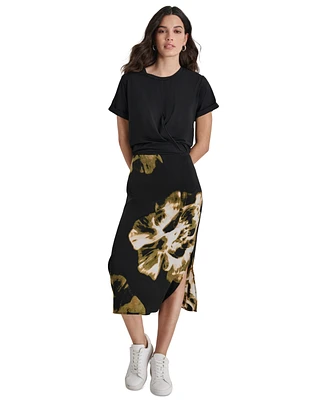 Dkny Women's T-Shirt Midi Dress