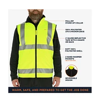 RefrigiWear Big & Tall High Visibility Softshell Safety Vest