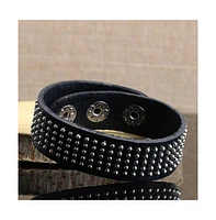 Sohi Women's Studded Leather Bracelet