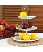 Bia Cordon Bleu Porcelain 3-Tier Dessert Serving Stand